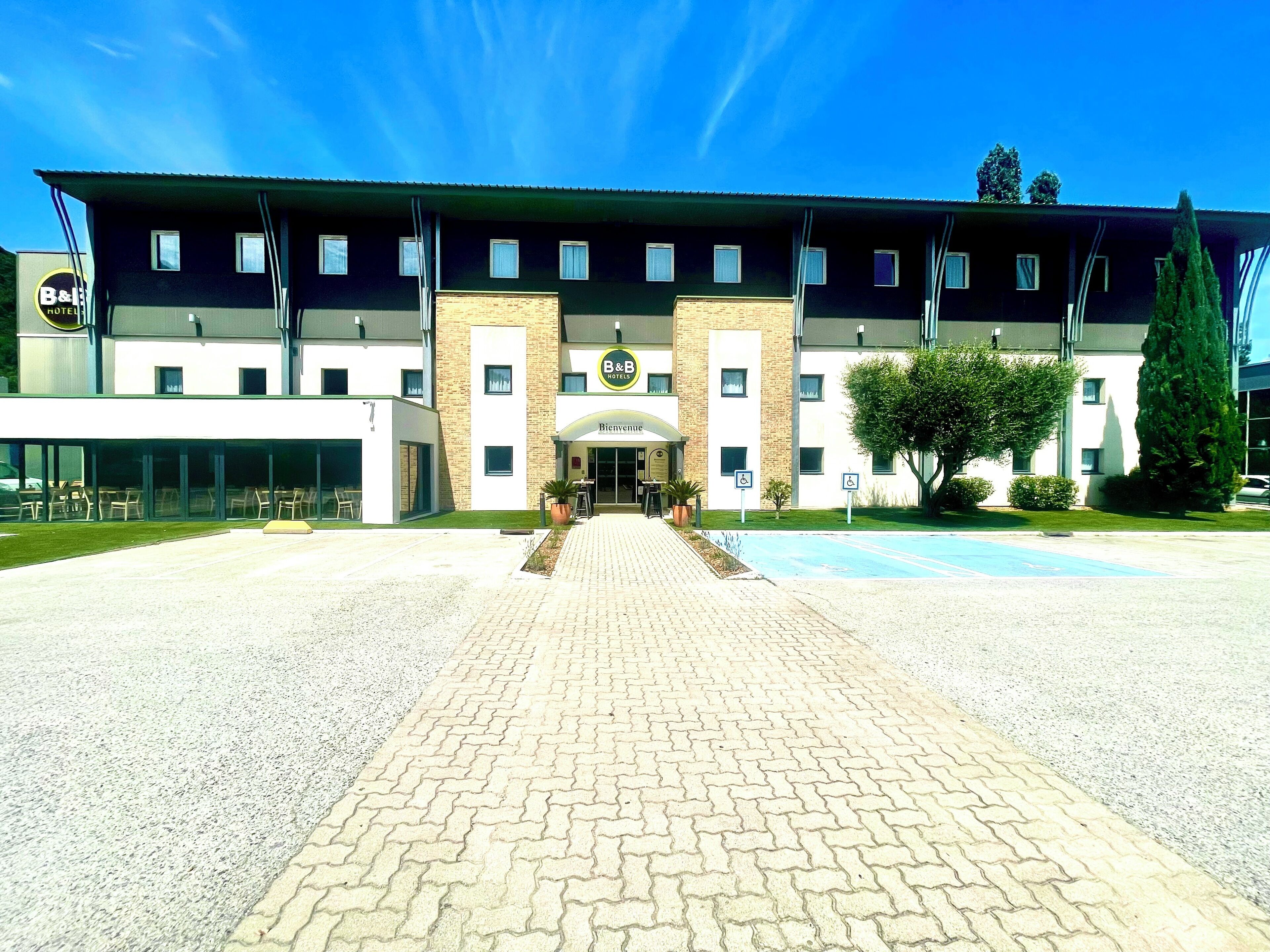 Façade de l’hébergement