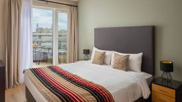 Executive Suite, 2 Bedrooms | Premium bedding, in-room safe, desk, blackout curtains