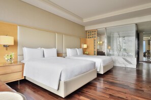 Egyptian cotton sheets, premium bedding, memory foam beds, minibar