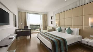 Premium-sengetøj, minibar, pengeskab på værelset, skrivebord