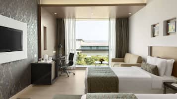 Ropa de cama de alta calidad y minibar