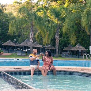 2 outdoor pools, open 7:00 AM to 8:00 PM, sun loungers - ANEW Resort Hunters Rest Rustenburg (Rustenburg)