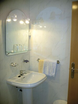 Free toiletries, hair dryer, bidet, towels