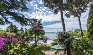 Standard Double or Twin Room, Lake View | View from room - Hotel Kursaal - Umbria (Passignano sul Trasimeno)