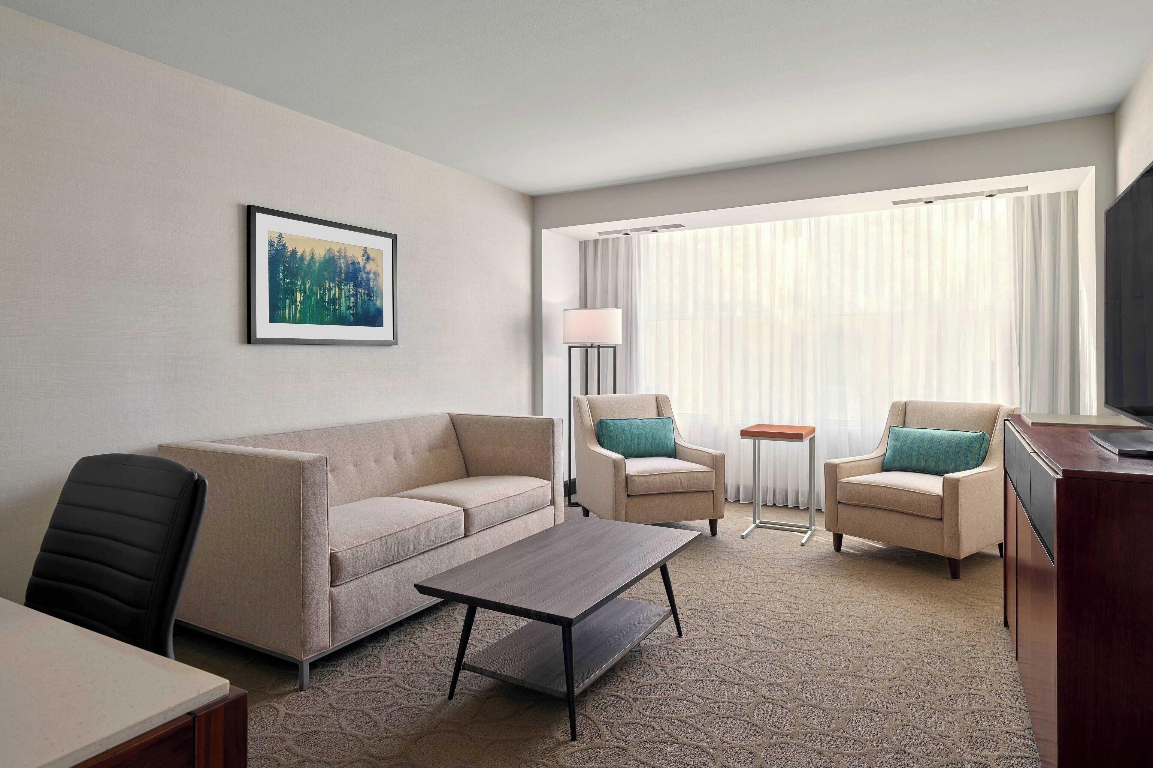 in-room safe, desk, blackout curtains, iron/ironing board