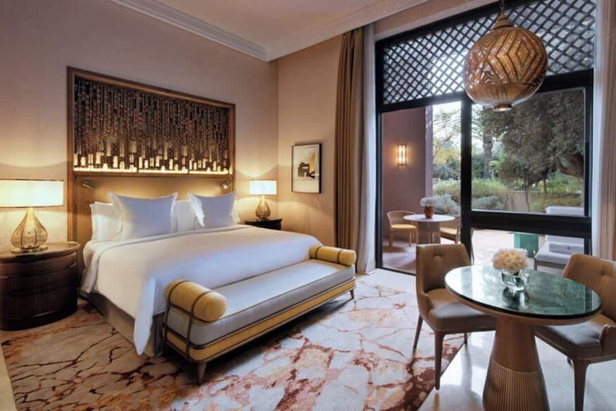 Garden Patio Room King | Premium bedding, down duvets, pillow-top beds, minibar