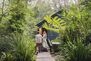 Spa Haven Cabins | 1 bedroom, pillowtop beds, individually decorated