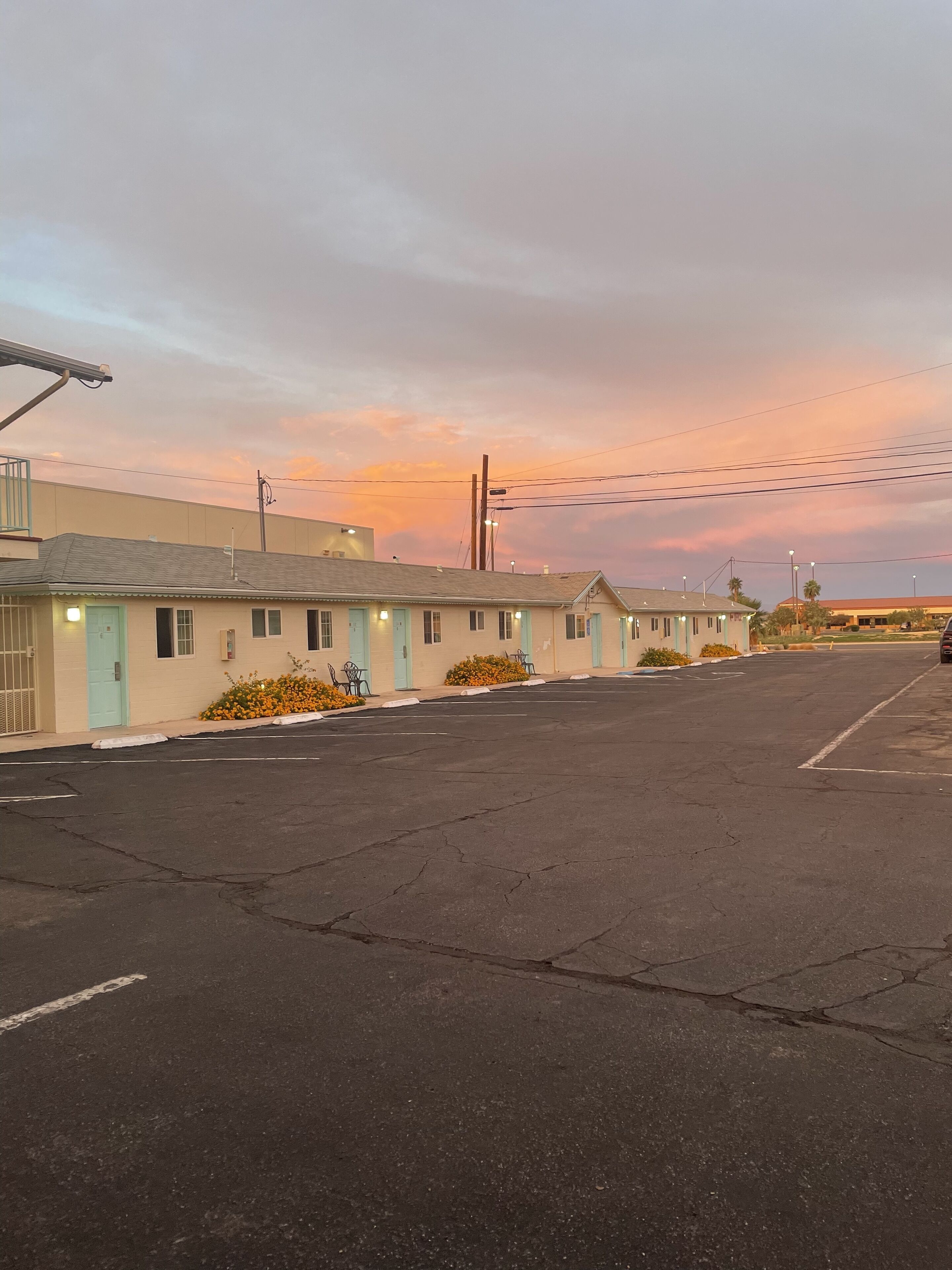 Front of property – evening/night