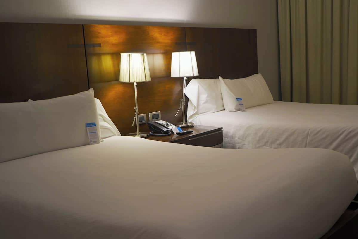 two double beds evolution room | hypo-allergenic bedding, in-room safe, desk, soundproofing