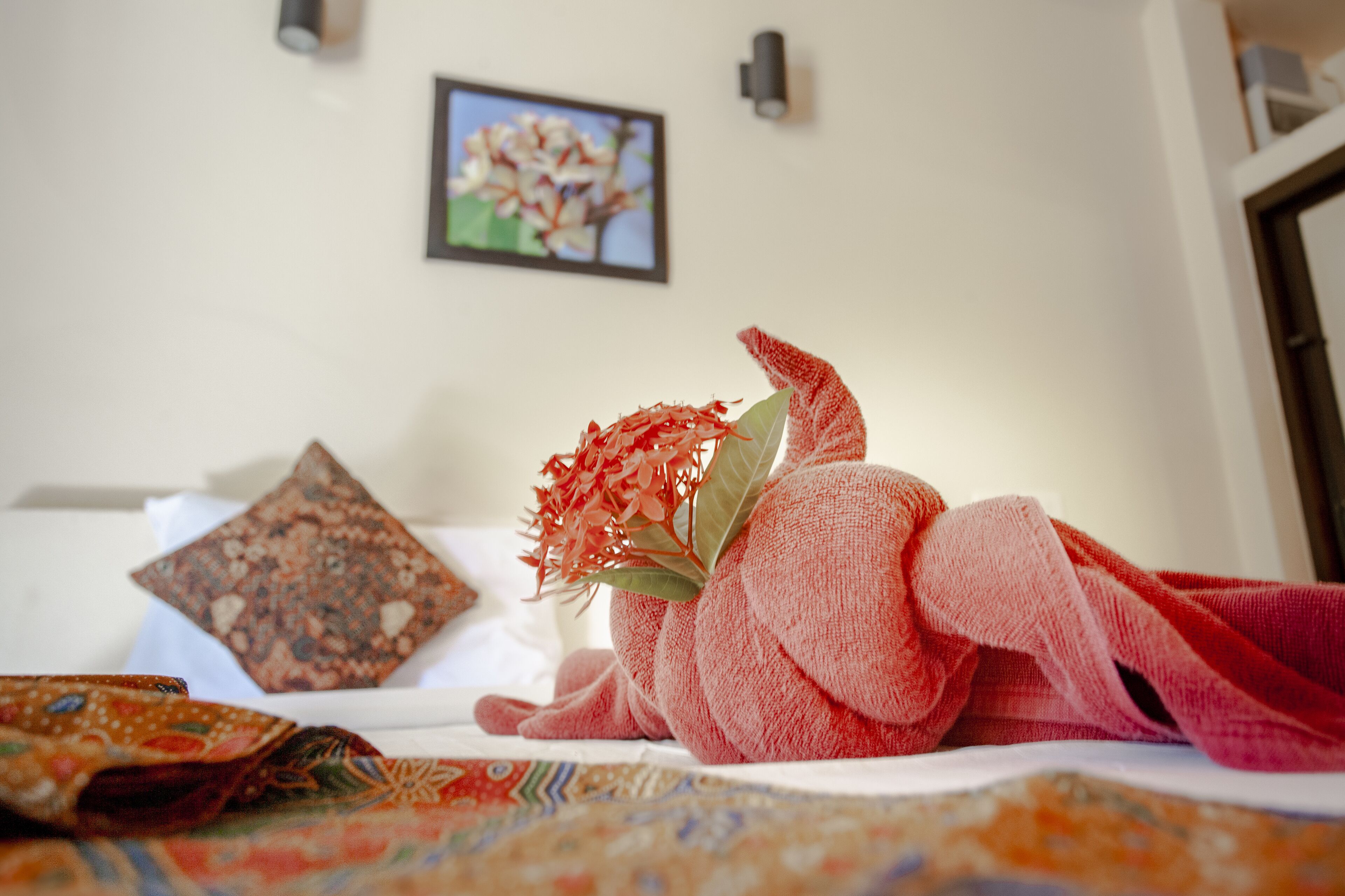 pillow-top beds, in-room safe, individually decorated