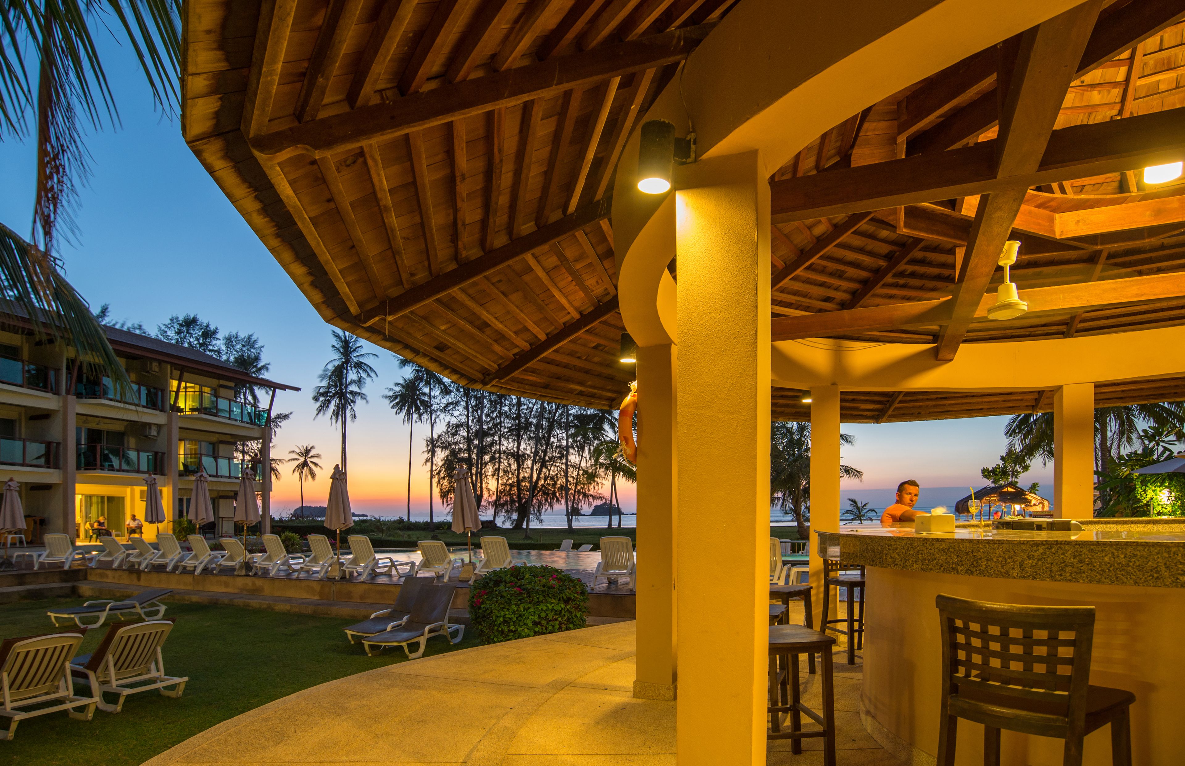 Poolside bar