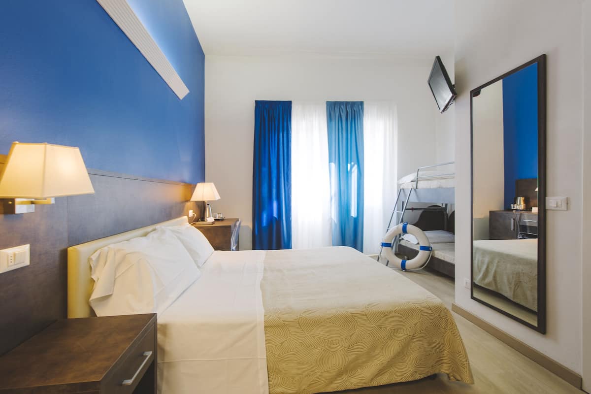 Minibar, in-room safe, desk, cots/infant beds