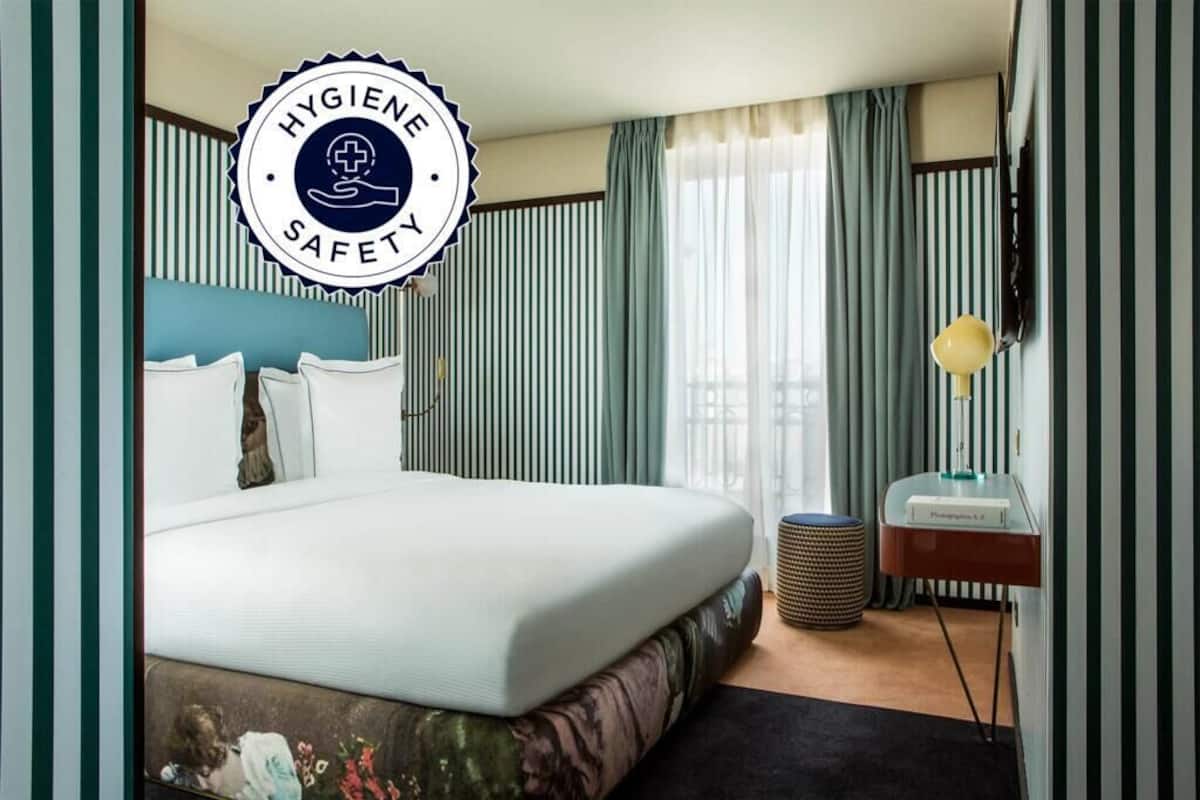 1 habitación y ropa de cama hipoalergénica