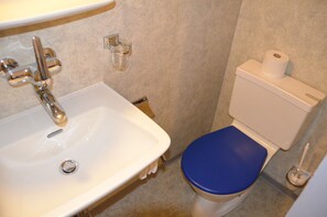 Ducha, secador de pelo, toallas