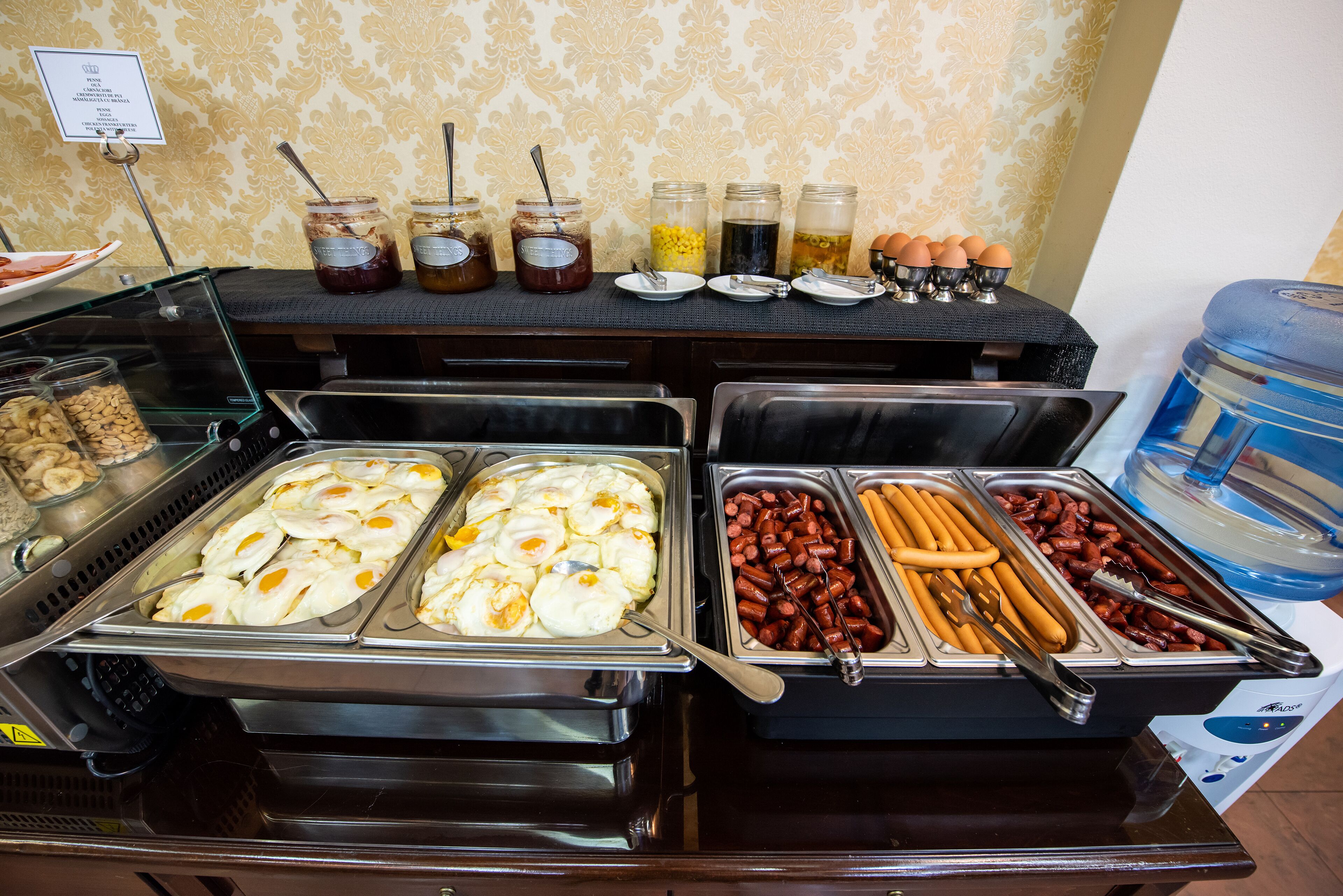 daily buffet breakfast (eur 5 per person)