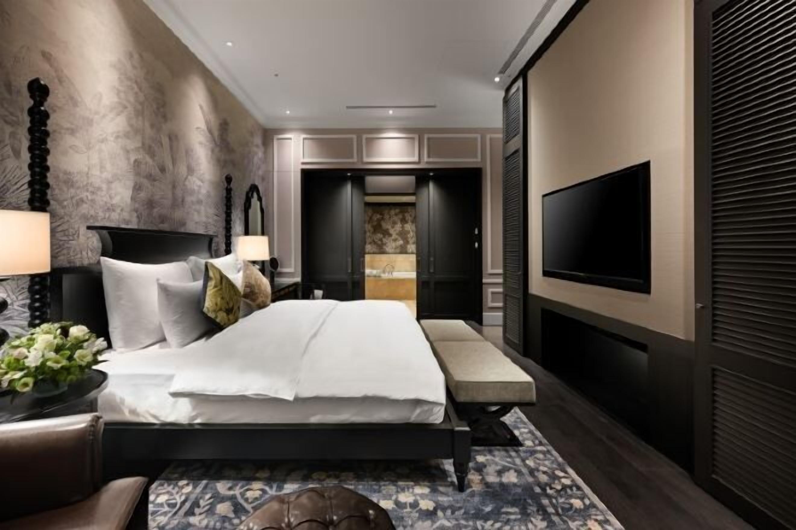 Premium bedding, down comforters, Select Comfort beds, minibar