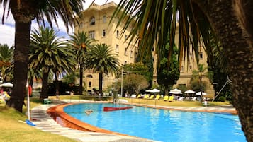 2 indoor pools, outdoor pool, pool umbrellas