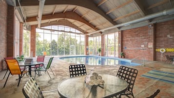 Indoor pool, seasonal outdoor pool