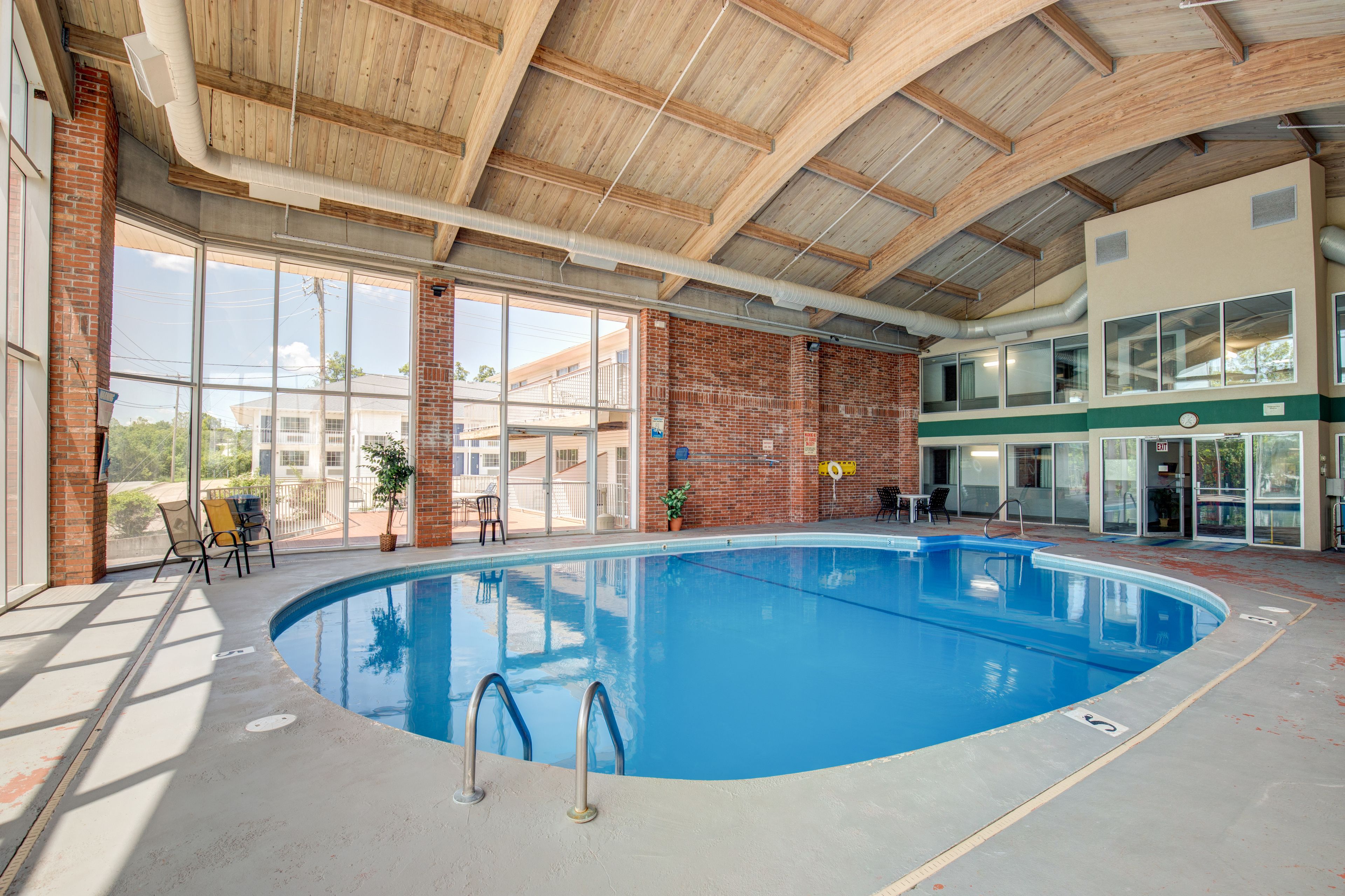 Indoor pool, seasonal outdoor pool