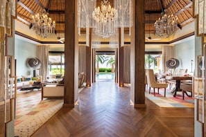 Royal RESERVE - 3 Bedroom | Living area | 55-inch LCD TV with satellite channels, TV