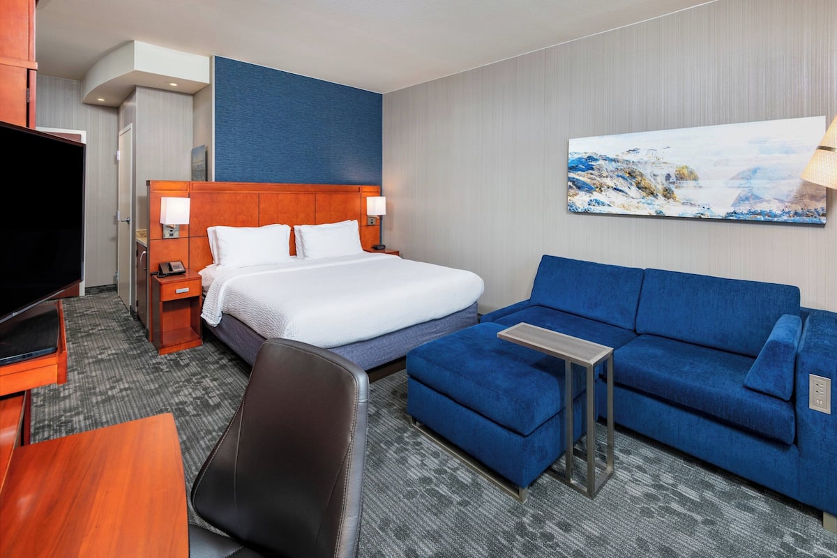 In-room safe, desk, blackout curtains, iron/ironing board