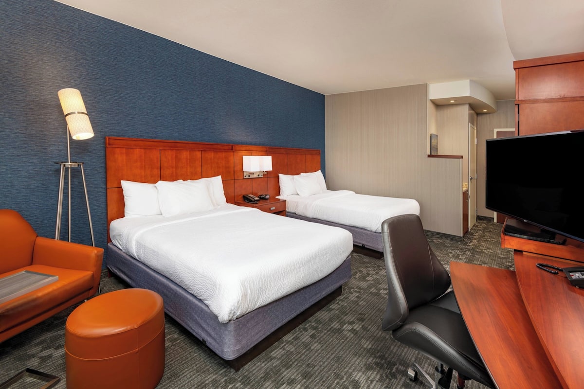 In-room safe, desk, blackout curtains, iron/ironing board