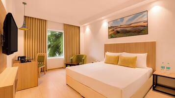 豪華客房 | 客房內保險箱、熨斗/熨衣板、免費無線上網、床單