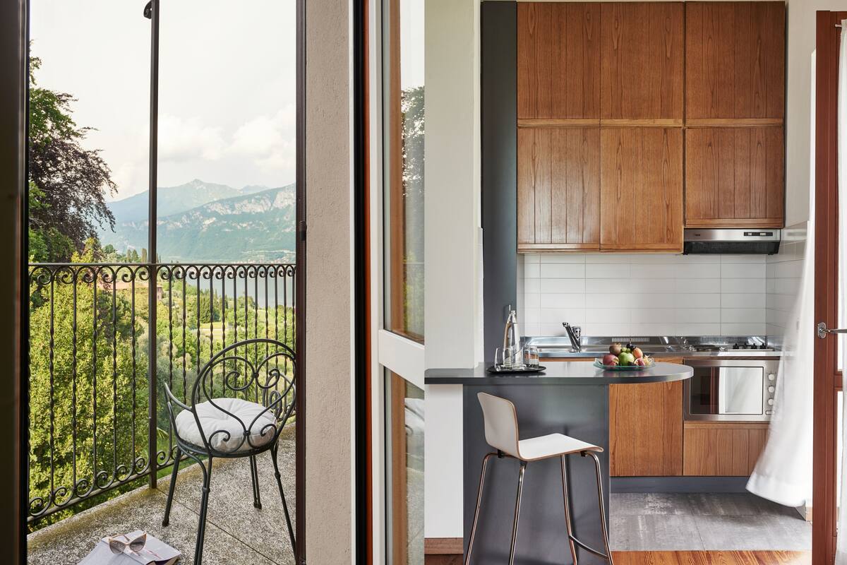 apartment with partial lake view, annex building, 3 pax | private kitchen | espresso maker