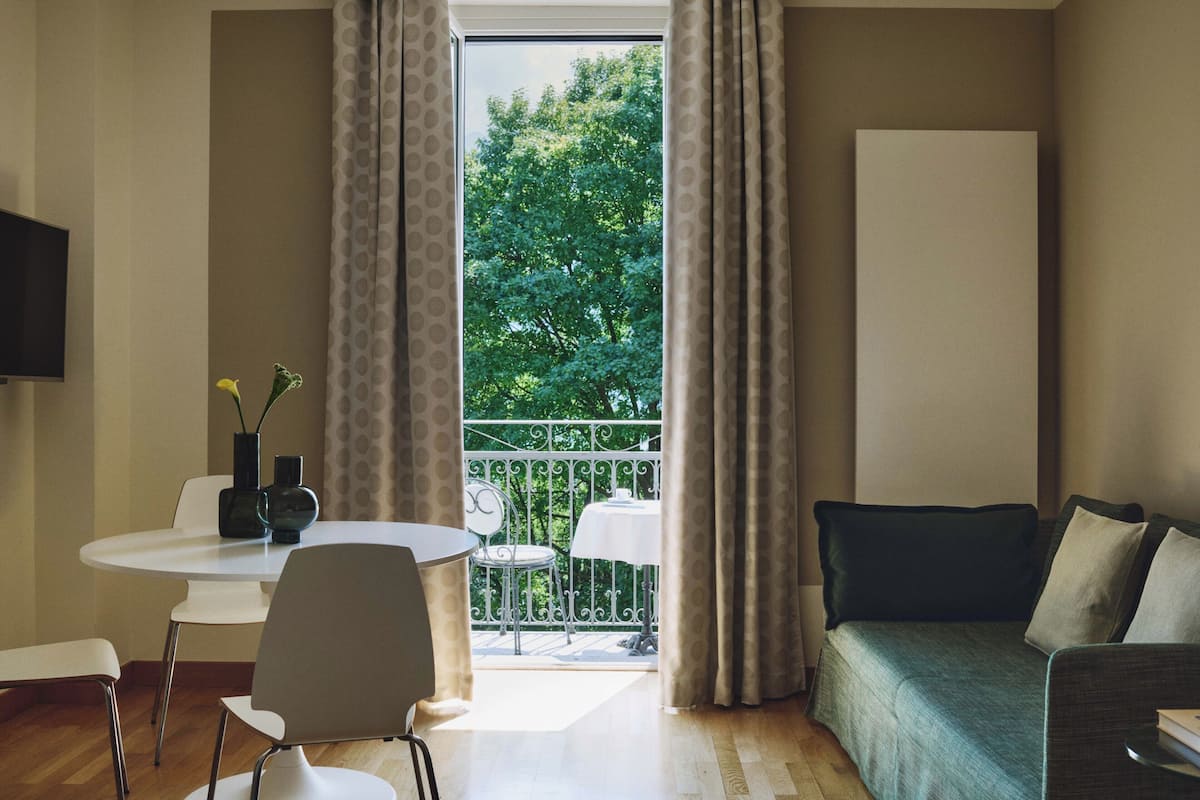 Apartment With Lake View, Annex Building, 3 Pax | Living area | Flat-screen TV