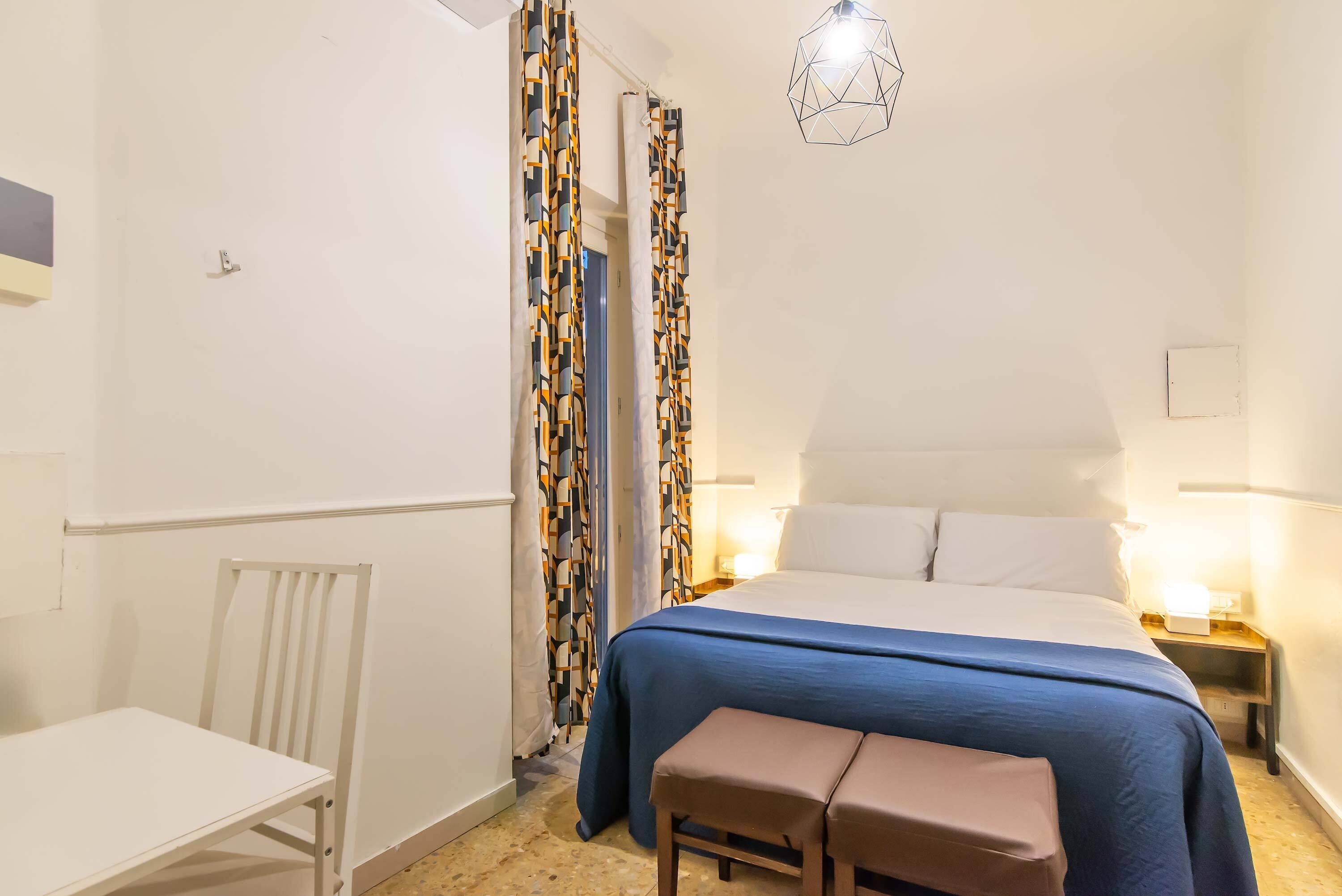 Economy Room, 1 Double Bed, Courtyard Area | Iron/ironing board, free WiFi, bed sheets