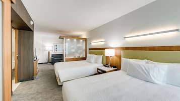 Ropa de cama hipoalergénica y escritorio