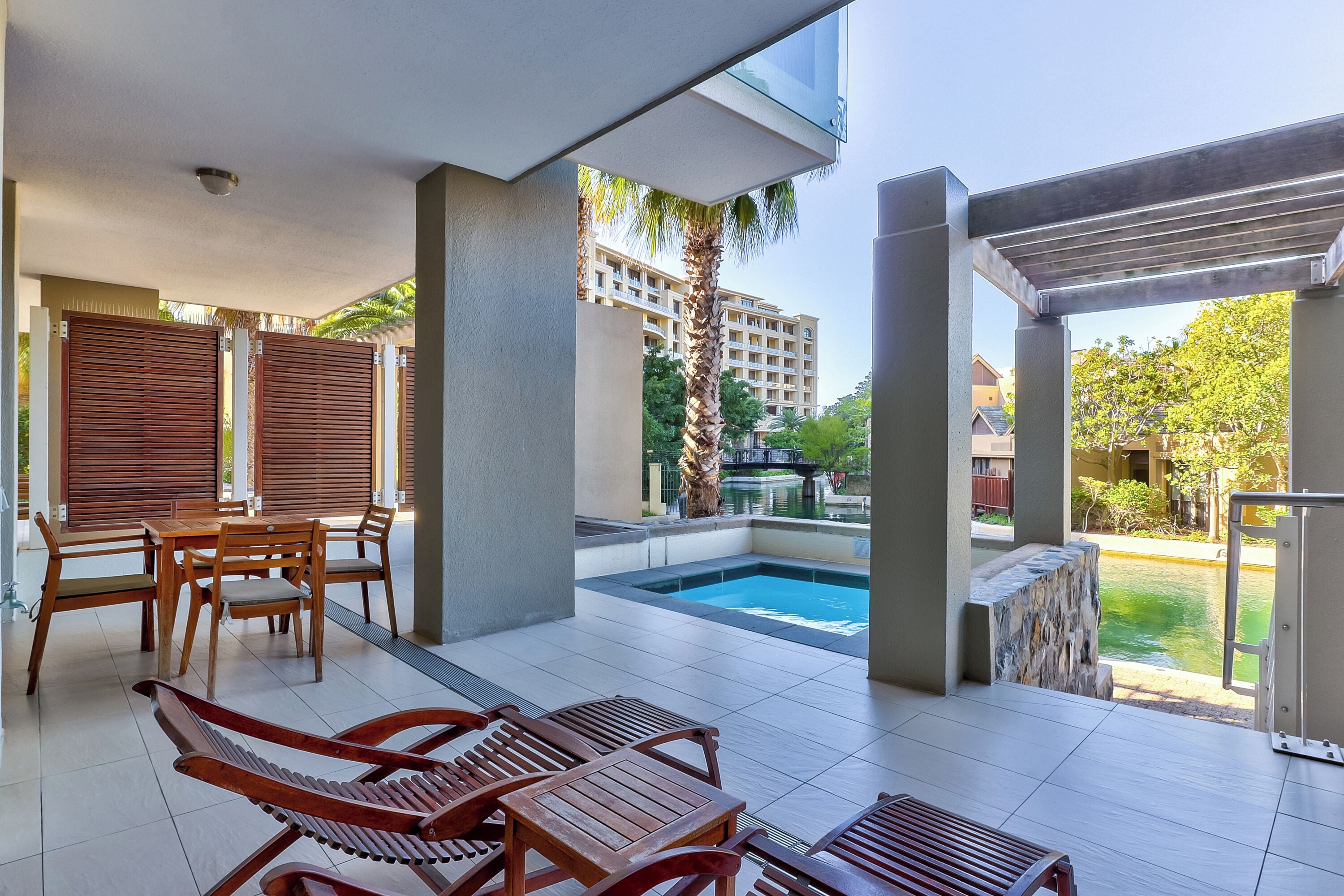 Superior-Apartment, 1 Schlafzimmer, eigener Pool | Terrasse/Patio