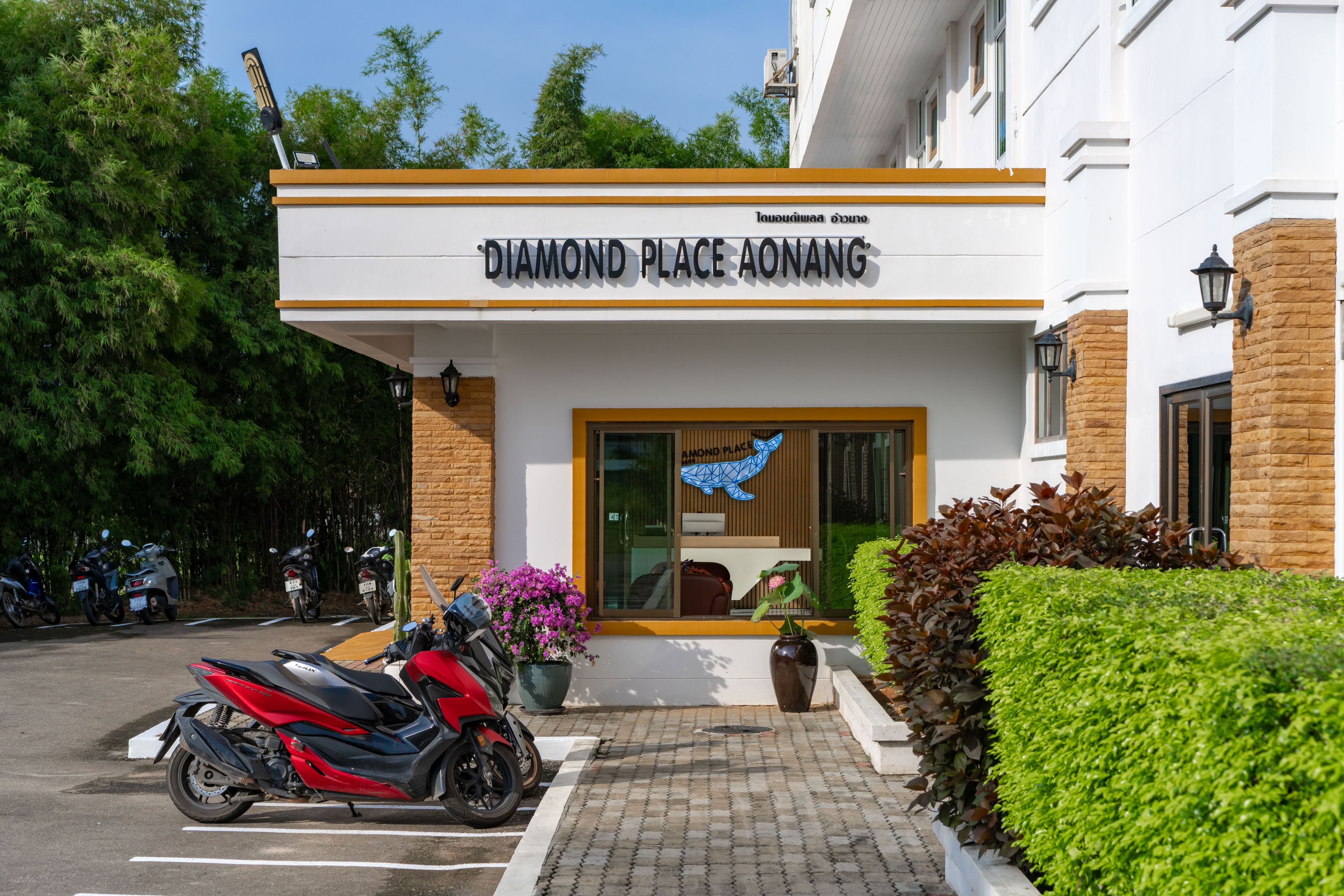 A building with a sign reading 'DIAMOND PLACE AONANG'.