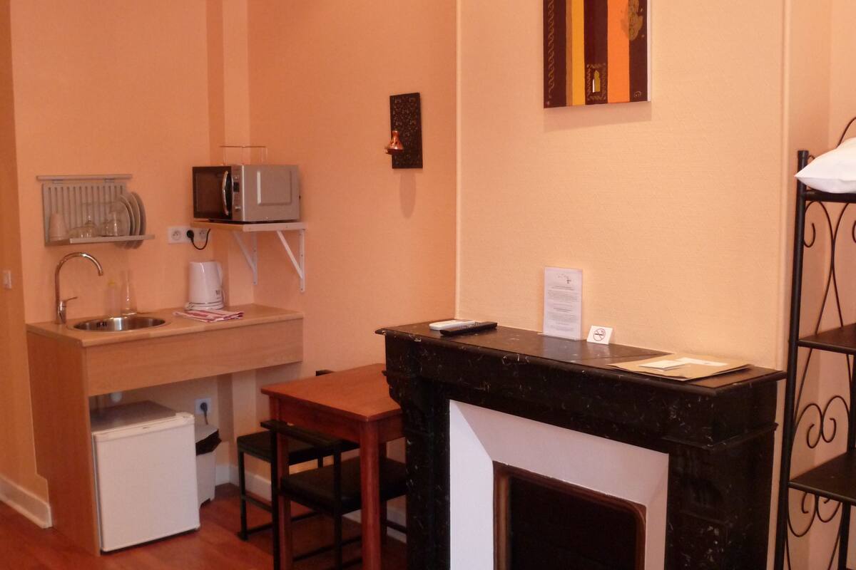 deluxe double room | living area | 32-inch plasma tv with satellite channels, tv