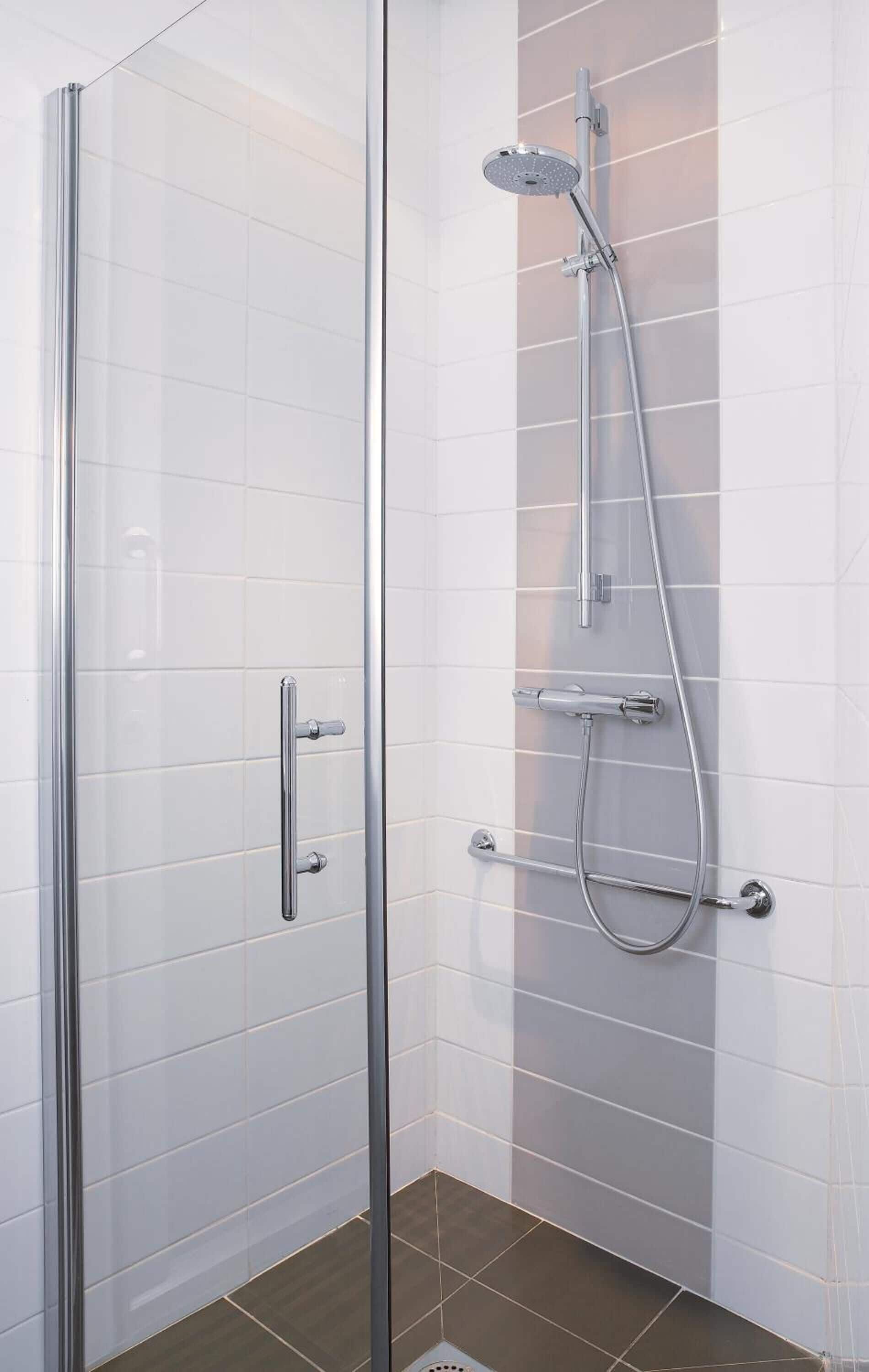 free toiletries, hair dryer, towels