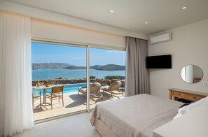Spinalonga Suite with Private pool and Sea view | 1 多间卧室、客房内保险箱、特色装修、特色家居