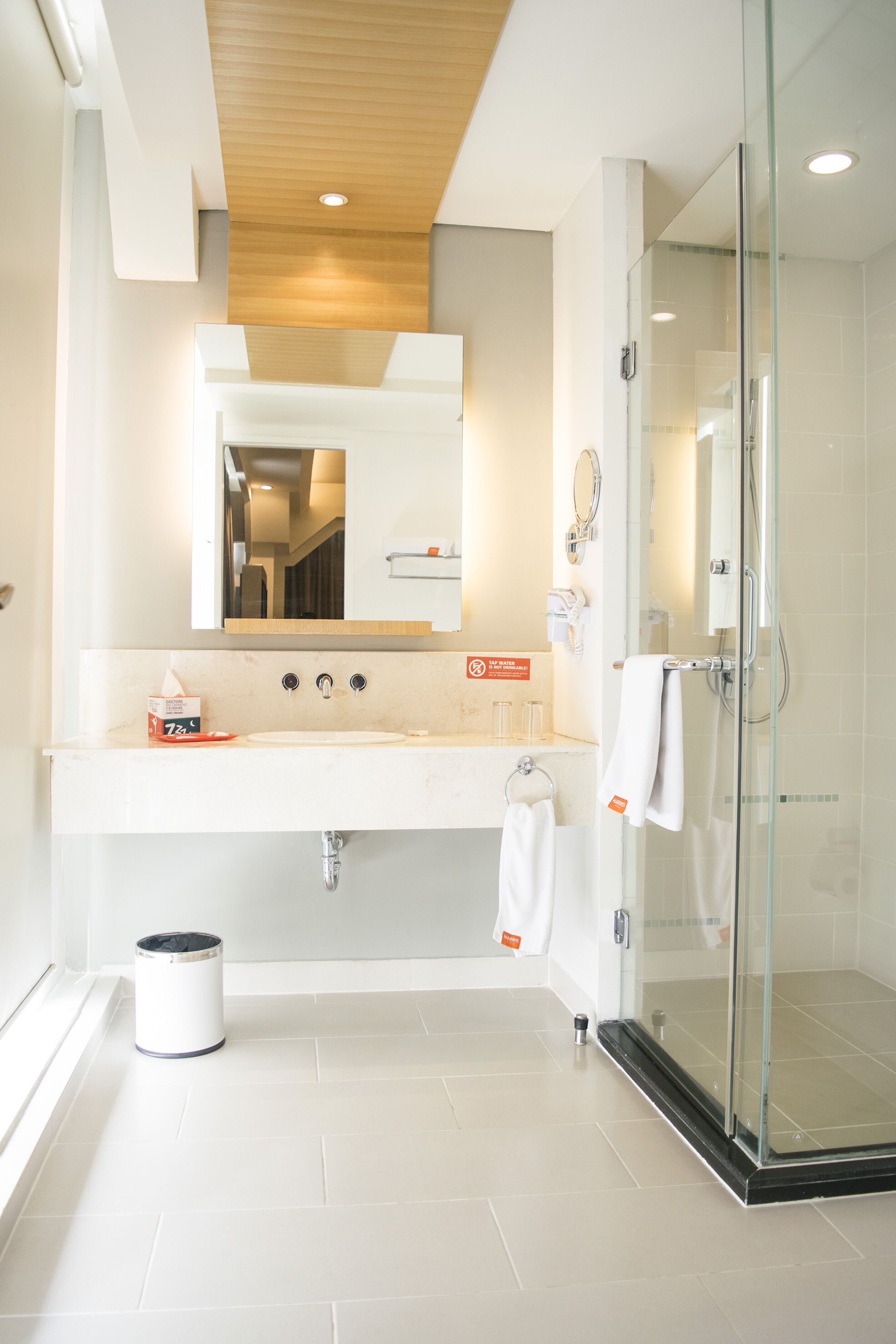 room (harris bright) | bathroom | shower, free toiletries, hair dryer, bathrobes
