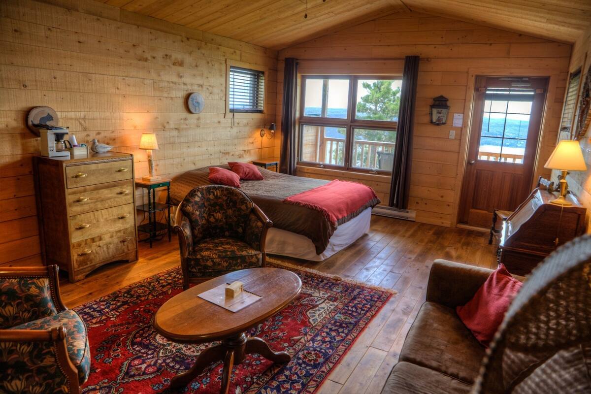 Deluxe Room, 1 Queen Bed | Living area