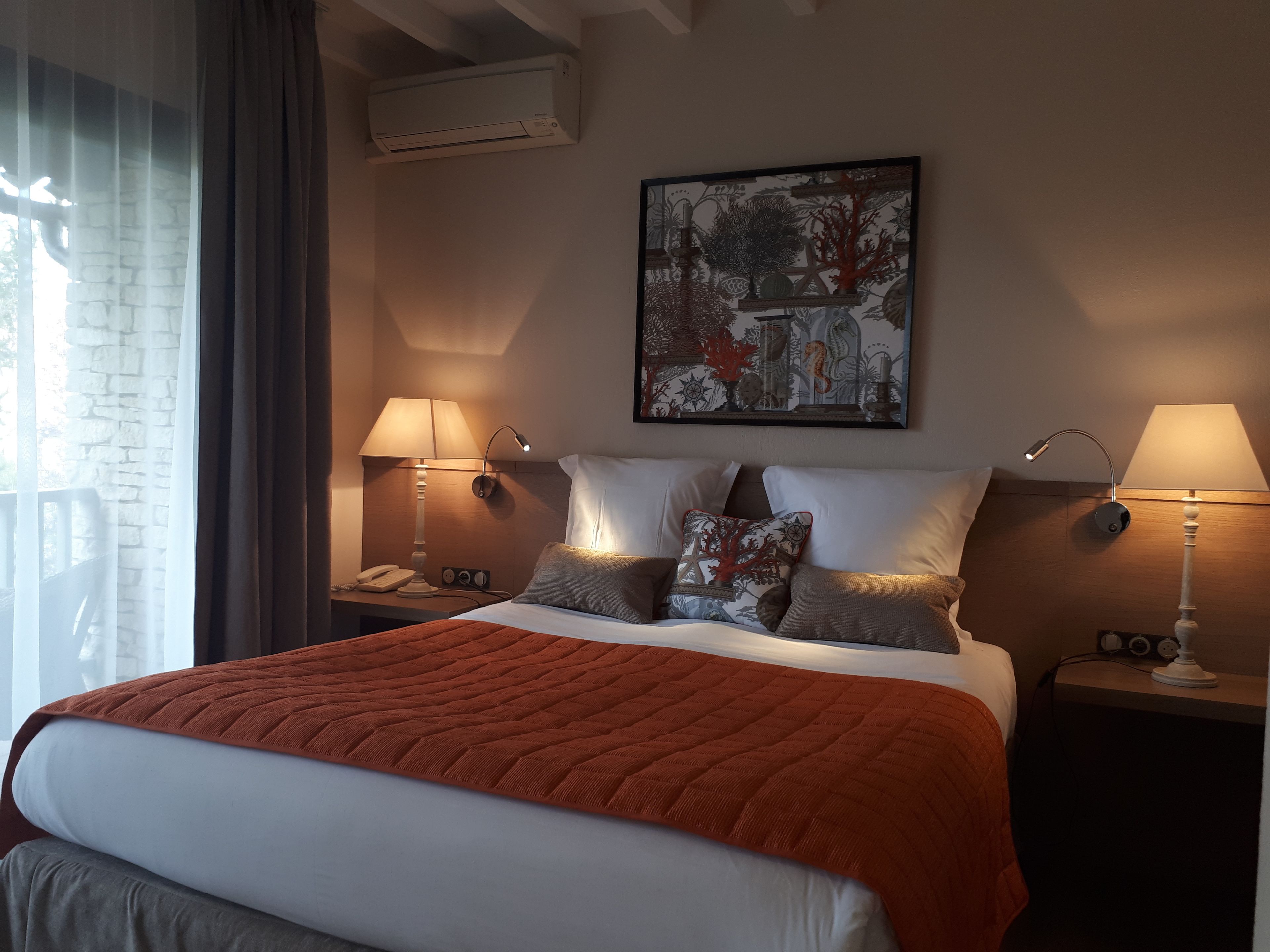 superior double room, garden view | premium bedding, minibar, in-room safe, individually decorated