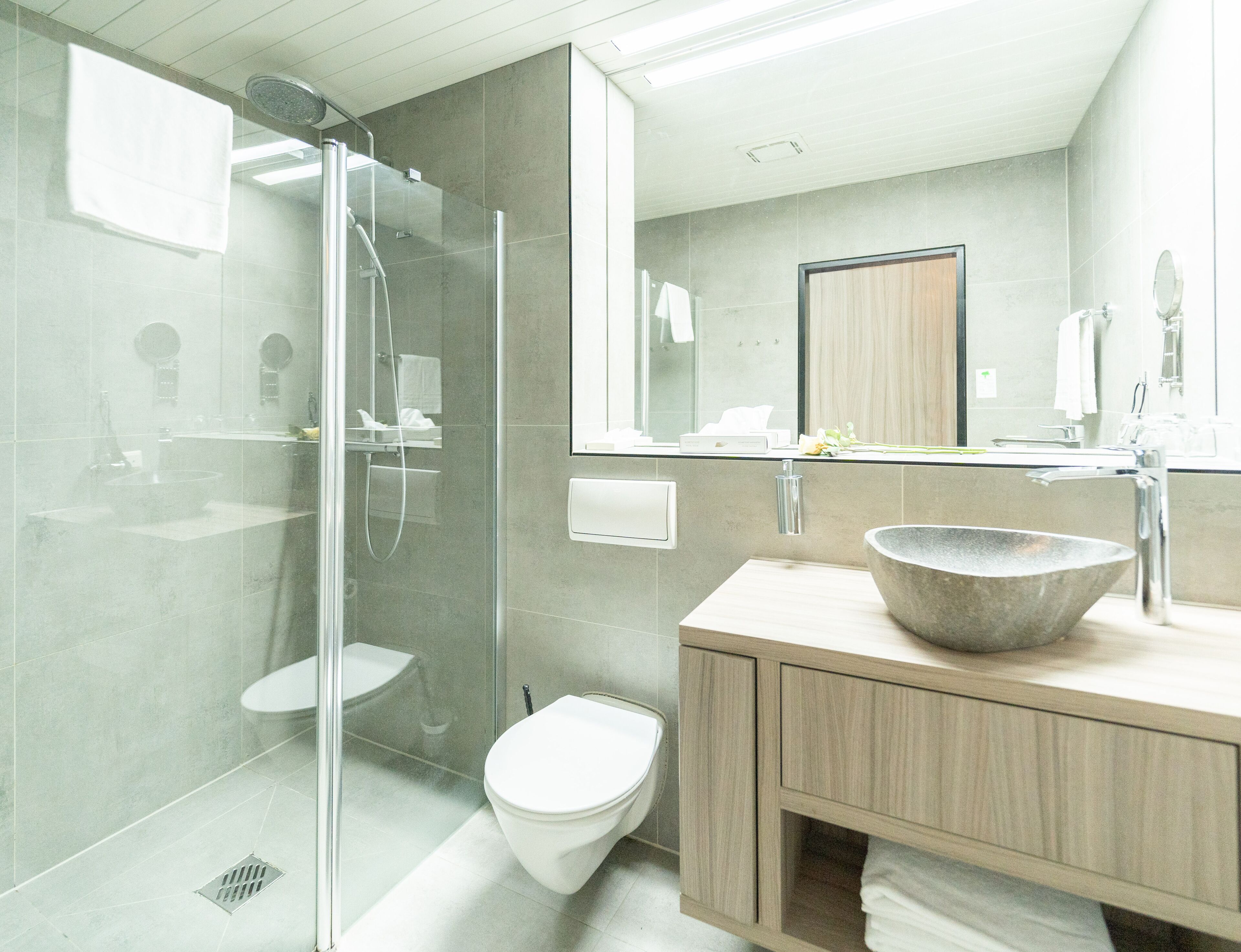 Business Double Room | Bathroom | Shower, free toiletries, hair dryer, towels