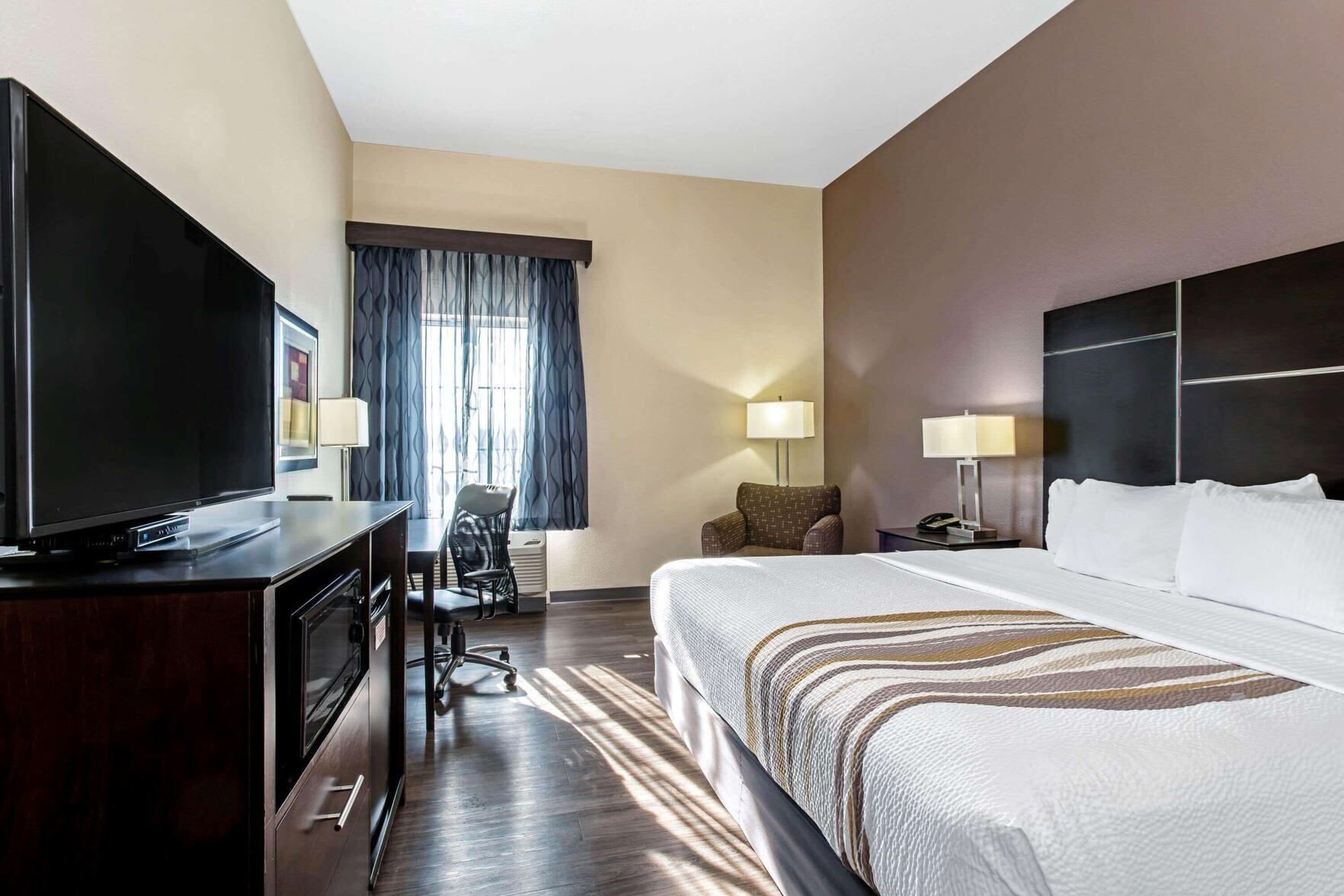 Premium bedding, down duvets, pillow-top beds, in-room safe