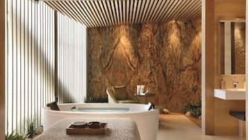 Couples treatment rooms, steam room, body treatments, hot stone massages