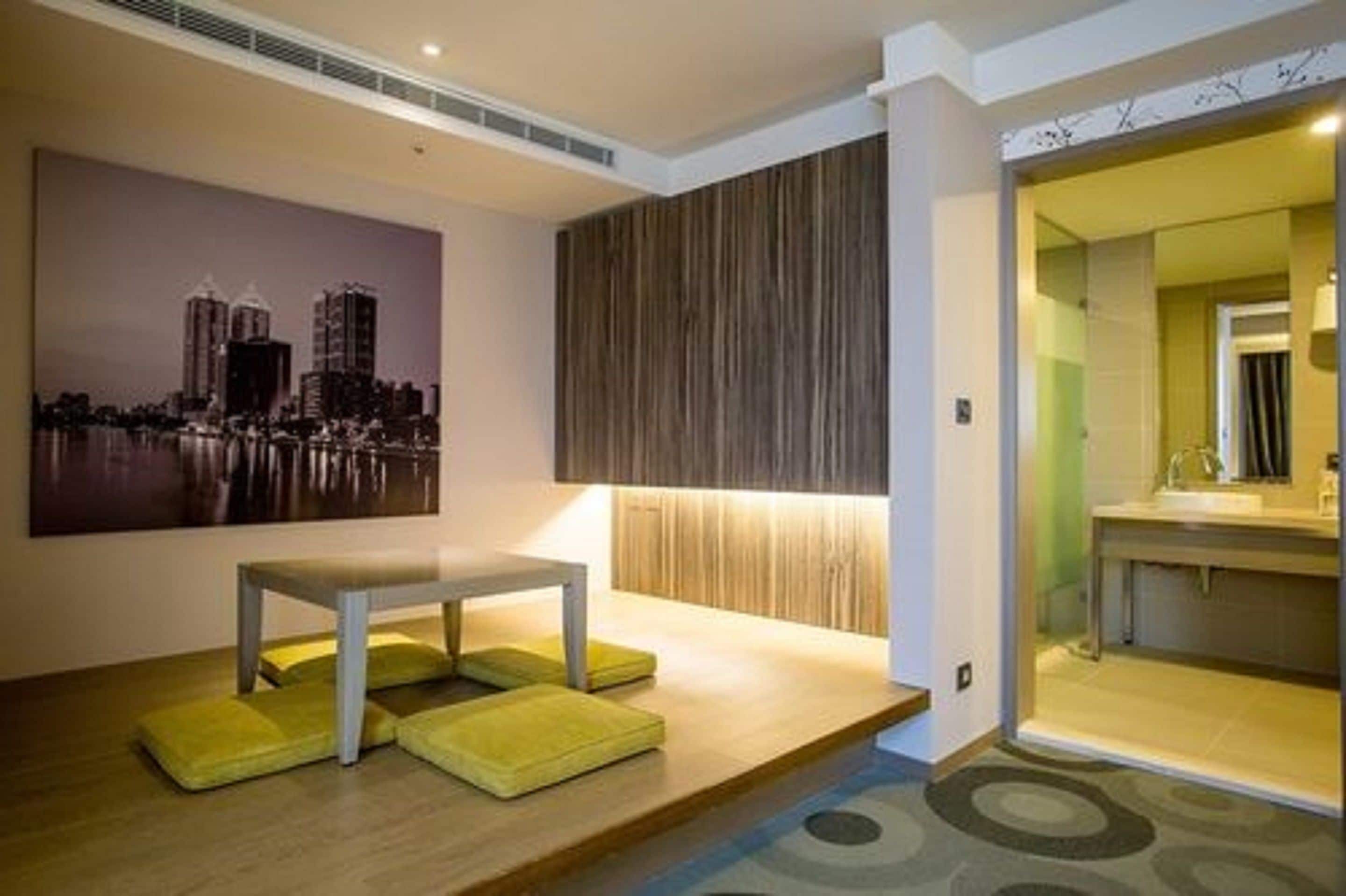 family suite | bathroom | shower, hair dryer, slippers, towels