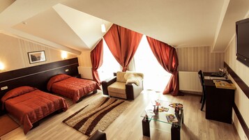 Minibar, in-room safe, desk, blackout drapes