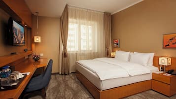 防敏寢具、迷你吧、房內夾萬、獨特設計