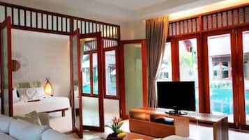 32-inch LCD TV with satellite channels, TV