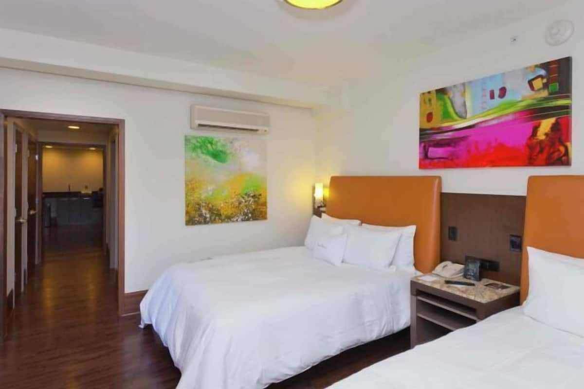 1 bedroom, hypo-allergenic bedding, down duvets, in-room safe