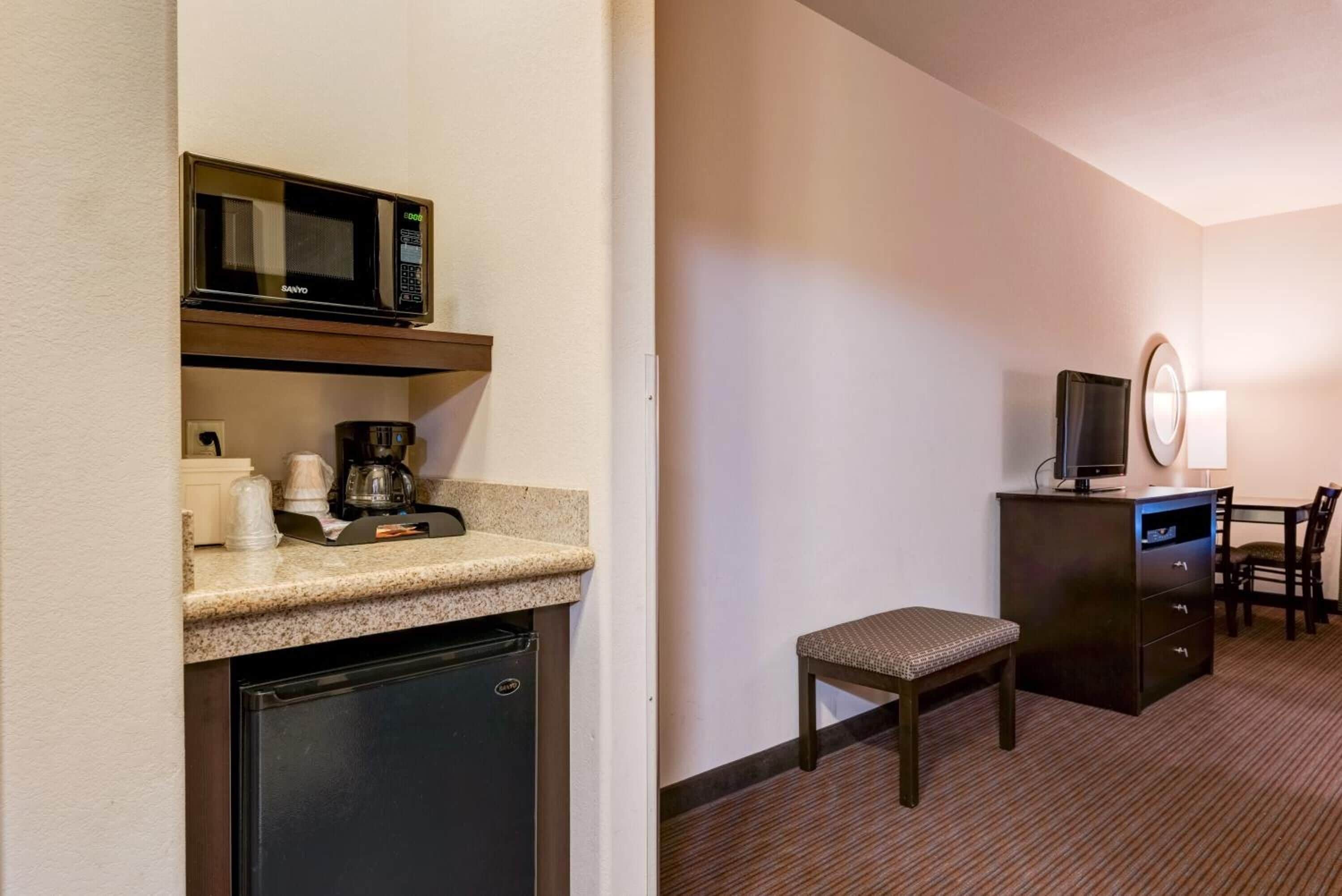 pillow-top beds, in-room safe, desk, blackout curtains