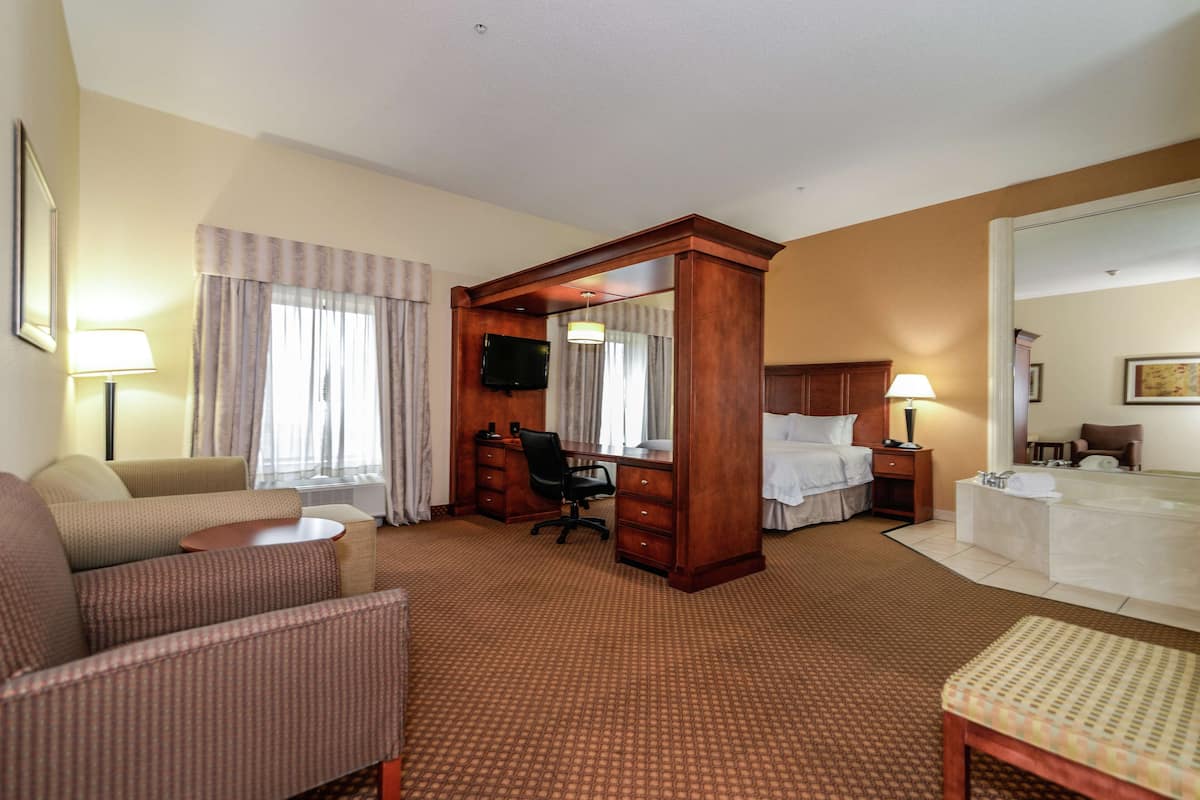 Suite, 1 King Bed, Non Smoking | Free cribs/infant beds, rollaway beds, free WiFi, bed sheets