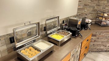 Free daily buffet breakfast